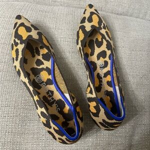 Rothy's Leopard Print Point Flats